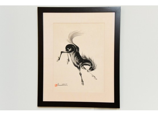 Chiura Obata (American/Japanese, 1885-1975) Rearing Horse