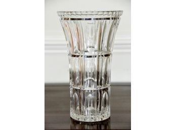 Cut Glass Crystal Tall Vase Redford Glass