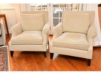 Pair Of Custom Upholstered Side Chairs