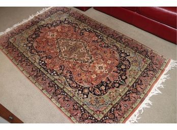 Hand Knotted Kashan Persian Carpet