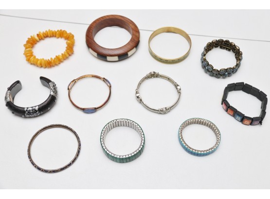 Assortment Of Costume Jewelry Bracelets