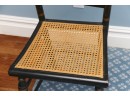 Black Cane Seat Side Chair