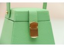 Rowallan Green Leather Jewelry Travel Case