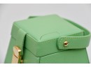 Rowallan Green Leather Jewelry Travel Case