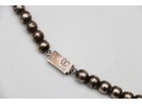 Sterling Silver Bead Necklace - 67g