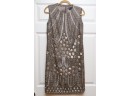 Rena Lange Sequin Accent Sleeveless Dress - Size 10