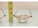 Pair Of Vintage Silver Plate Small Baskets