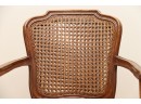 Louis XV Walnut Cane Armed Chair