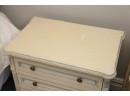 Julia Gray Pair Of French Provincial 3 Drawer Nightstands