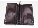 Longchamp Black Leather Travel Purse