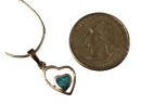Childs Opal Heart Pendant Necklace And Silver Bracelet