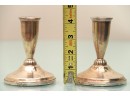 Pair Of Vintage Revere Sterling Silver Weighted Candlesticks