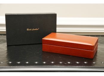 Tan 'Bud Leather' Jewelry Box