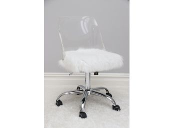 Fuzzy Seat Ghost Chair