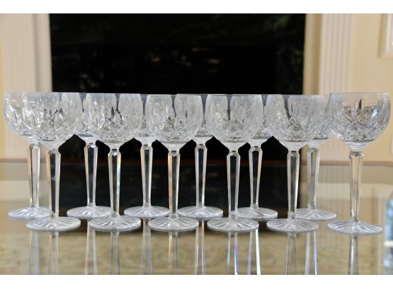 Set Of Twelve Waterford Crystal Lismore Balloon Wine Glasses