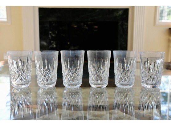 A Set Of Six Waterford Lismore 5 Inch Tall Flat Tumblers