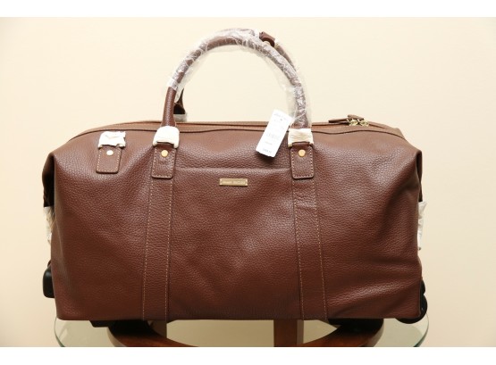 Brooks Brothers Brown Leather Travel Bag