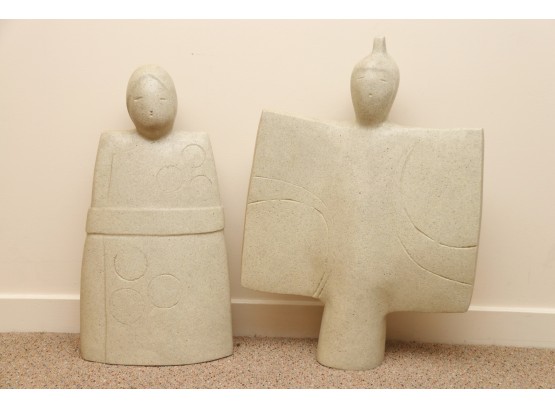Masatoyo Kishi 'Kuki' Cast Stone Sculptures