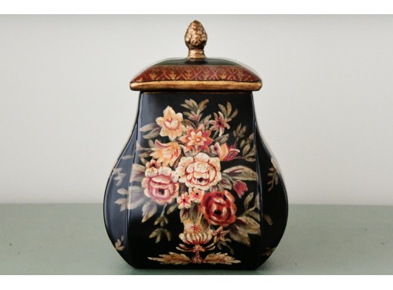 A Painted Decorative Lidded Box