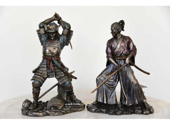 A Pair Of Japanese Samurai Warriors