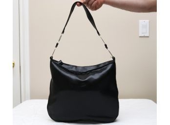 Desmo Black Leather Handbag