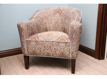A Custom Upholstered Paisley Side Chair