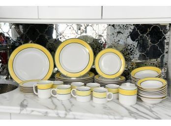 Majesticware By Oneida Stoneware Yellow Bistro Dishware