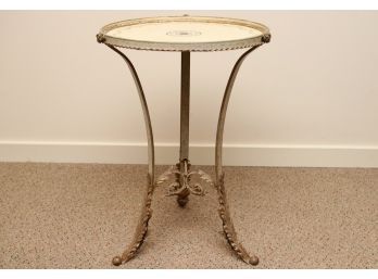 Art And Commerce Round Metal Side Table