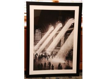 Black And White Photo Framed Grand Central Station