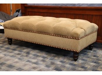 Custom Upholstered Tufted Bench