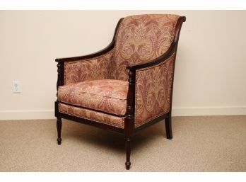 Kravet Furniture Custom Upholstered Arm Chair With Needle Trim