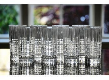 A Set Of 8 Tiffany Crystal Tall Glasses