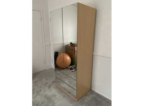Mirrored Closet Armoire