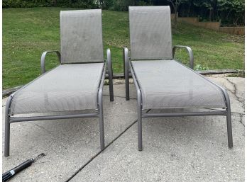 Pair Of Outdoor Chaise Lounge Chairs (2 Of 2)