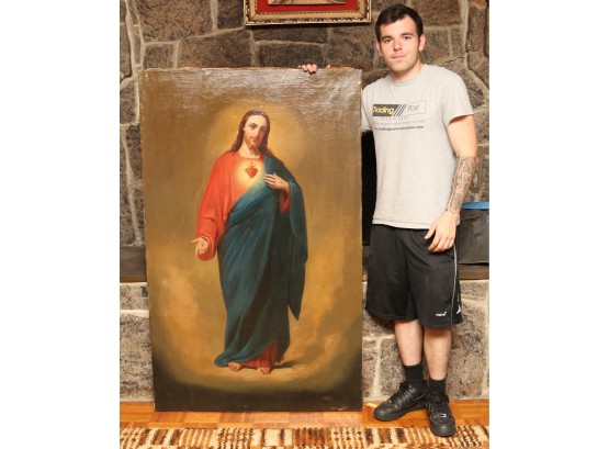 Large Jesus Christ Oil Painting