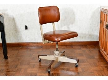 Vintage Rolling Bankers Desk Chair