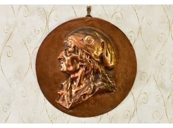 Antique Bronze Plaque Of Jean Paul Marat