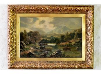 Oil Painting Landscape Signed George Dawson