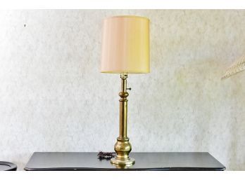 Large Brass Table Lamp With Shade