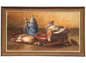 Pheasants By Kiitioua-karaikova Oil On Canvas