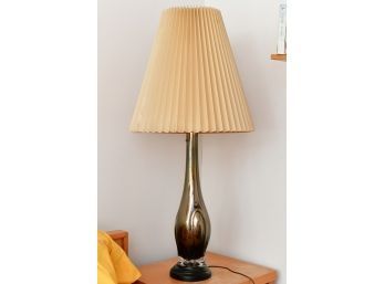 Mid Century Modern Glaze Table Lamp Attributed To Fulvio Bianconi For Venini