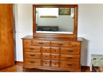 Sterling House Maple Dresser And Mirror