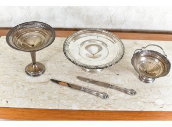 Collection Of Sterling Weighted Bowls