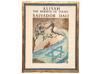 Salvador Dali Pencil Signed And Numbered Aliyah The Rebirth Of Israel