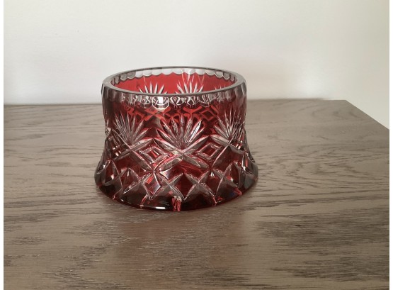 Avitra Cobalt Red Crystal Bowl