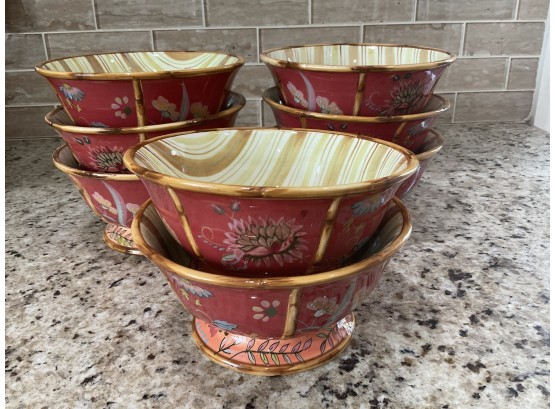 Tracy Porter The Artesian Road Collection 6 Soup/Cereal Bowls