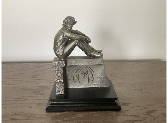 John Lennon Fine Pewter Limited Edition Statue With COA
