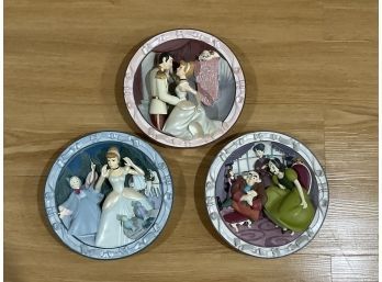 3 Disney Cinderella Plates Limited Edition