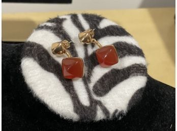 Michael Kors Orange Stone Earrings
