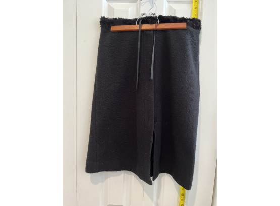 Armani Exchange Black Zip Skirt